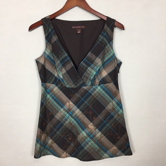 Vintage 90s y2k milkmaid fairycore cotton plaid top cottagecore - Picture 4 of 7